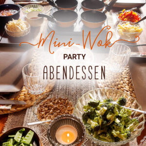 Mini Wok Party Abendessen zu Hause