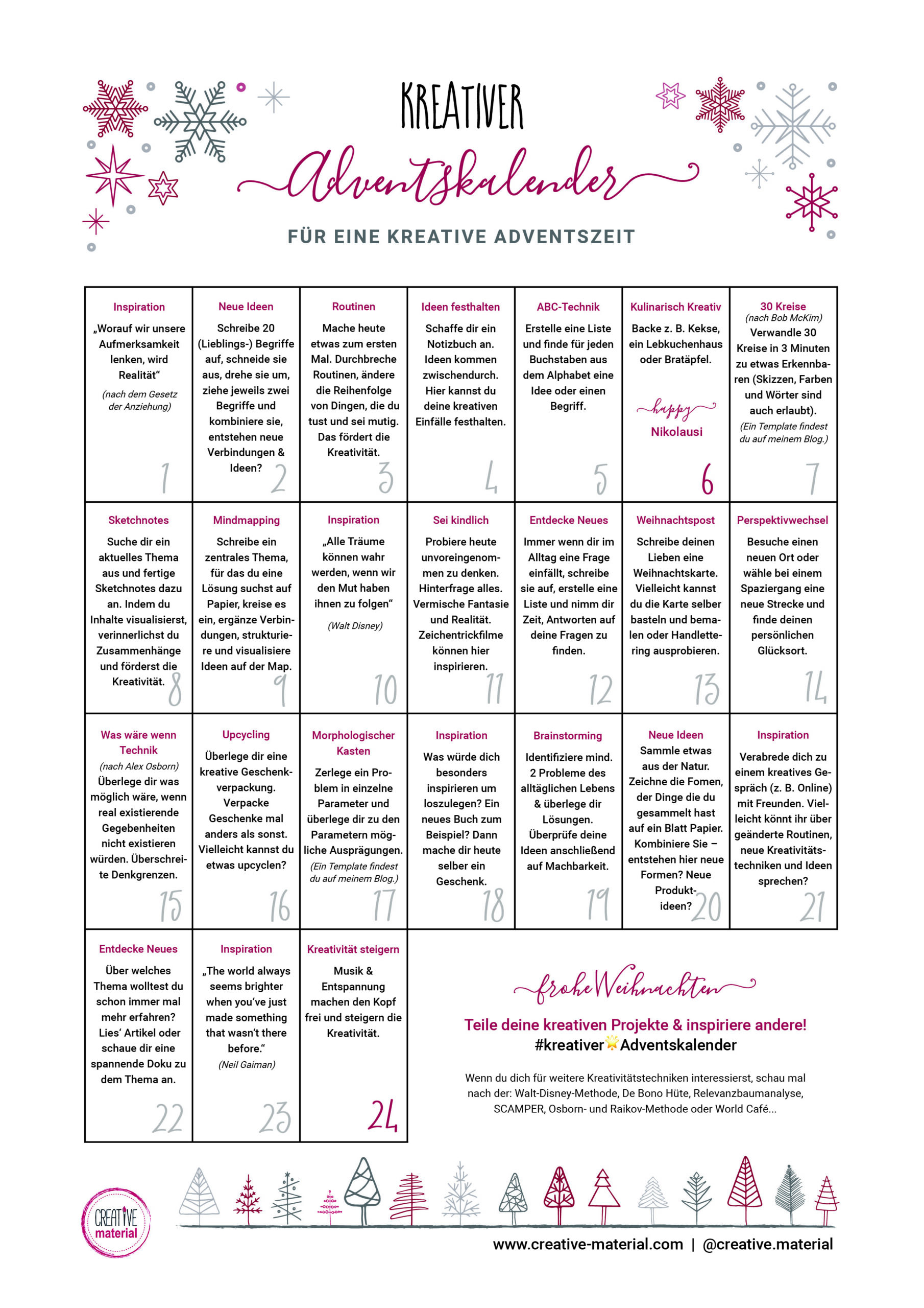 Mädchen Adventskalender zum Ausmalen: Kreativer Spaß für die Vorweihnachtszeit!